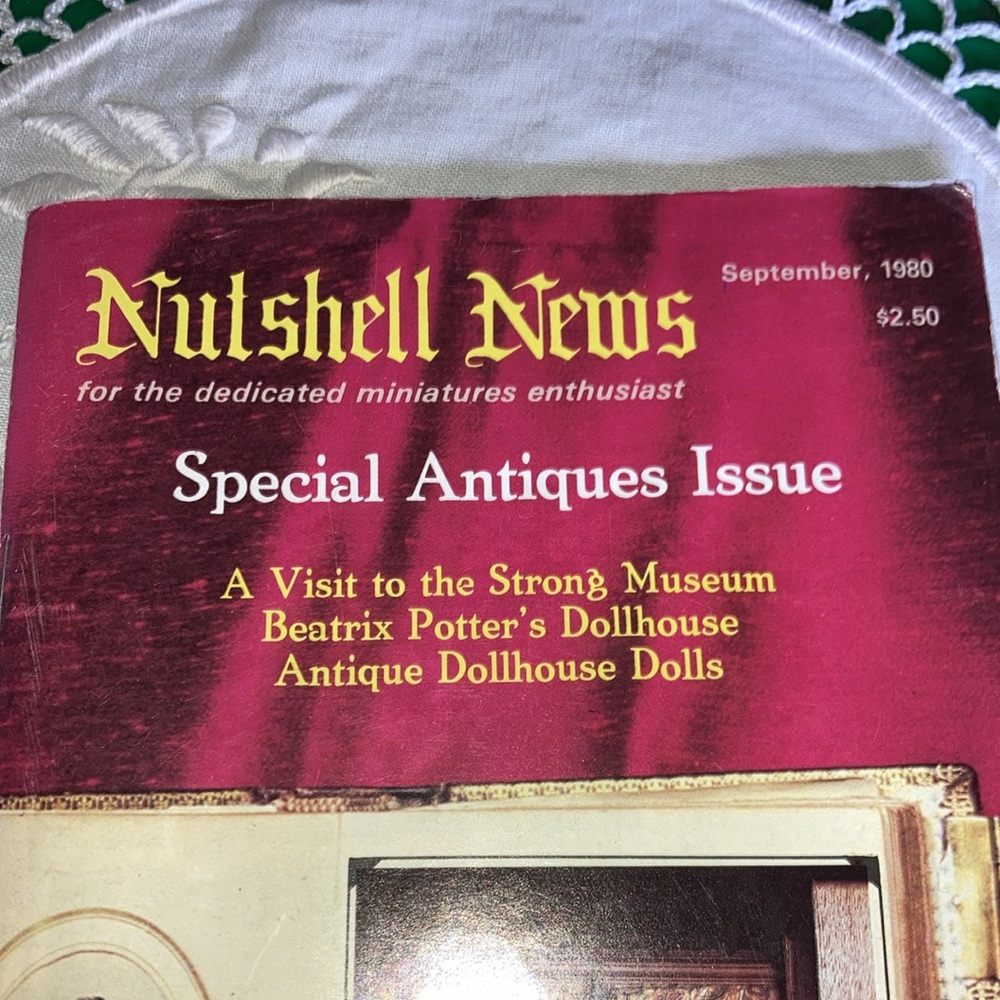 NUTSHELL NEWS magazine for the dedicated miniatures enthusiast. $6